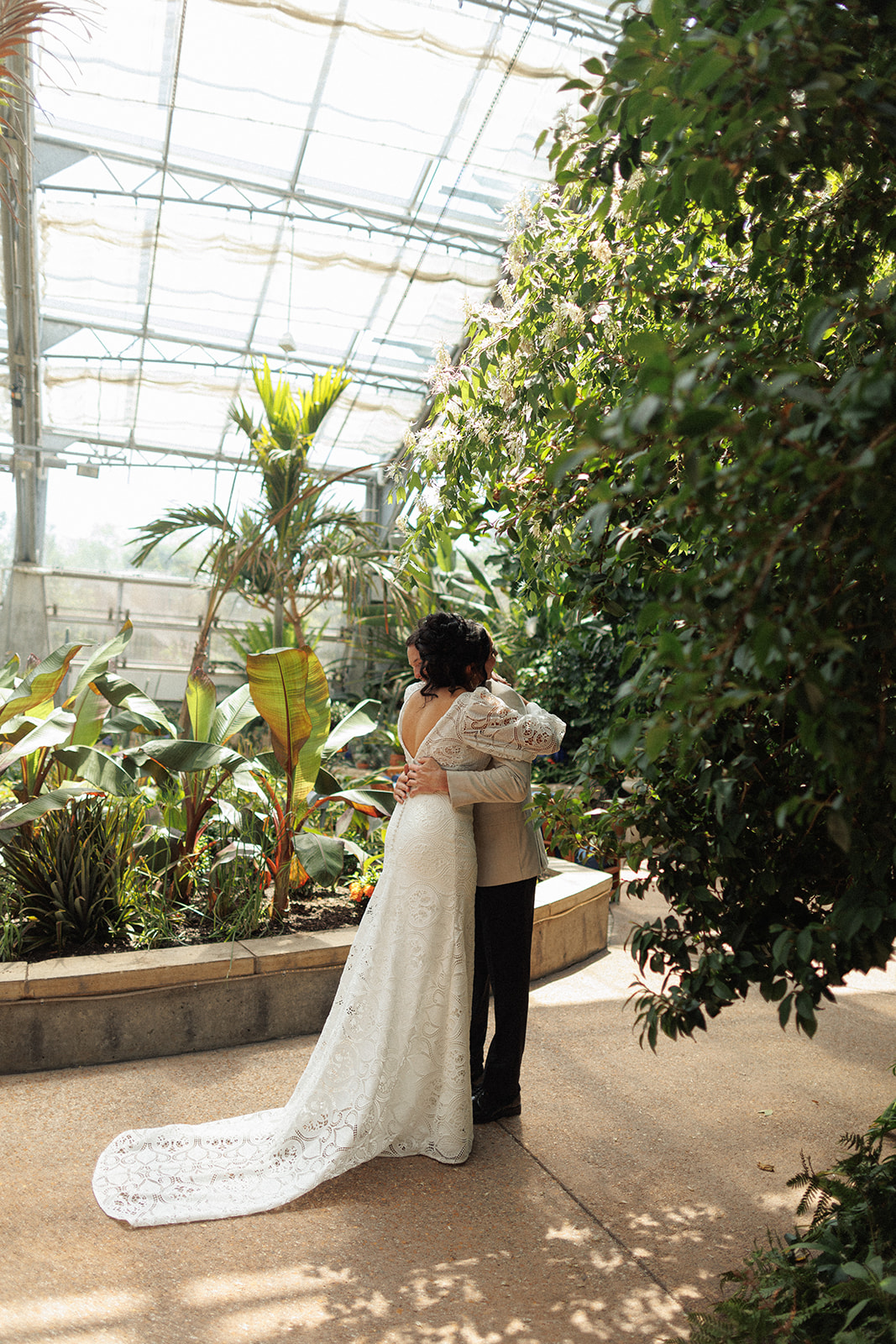 Intimate Wedding at Reiman Gardens in Iowa