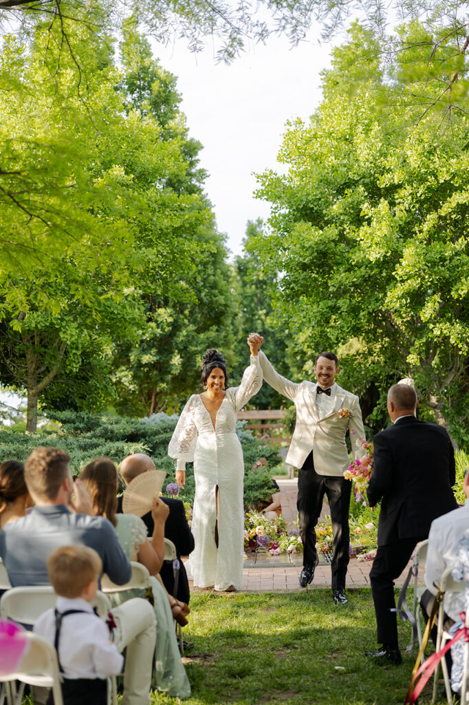 Intimate Wedding at Reiman Gardens in Iowa